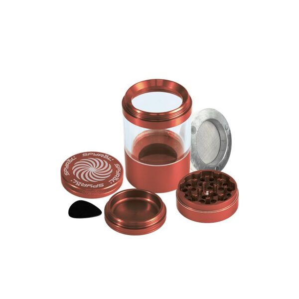 16250f 4 part Spyral RE Removable Screen Grinder 56x103mm Copper Open