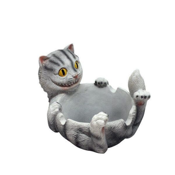happy cat ashtray