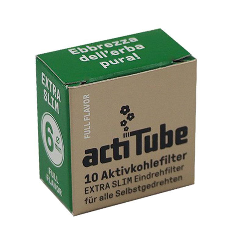 filtros de carbon actitube slim 6mm caja