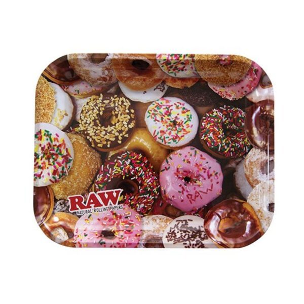 bandeja de liar de metal raw donuts