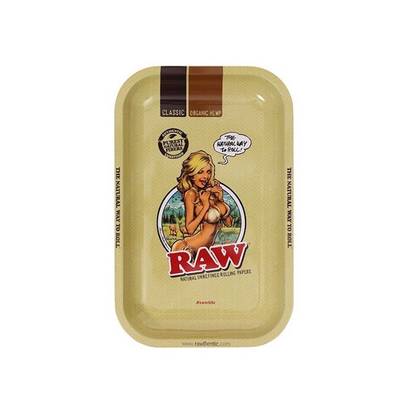 raw rolling tray girl small