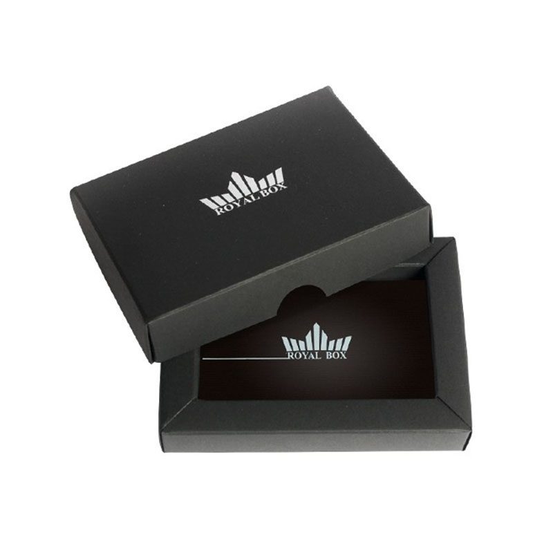 royal box con pajita de aluminio color negro en caja