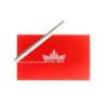royal box con pajita de aluminio color rojo cerrado
