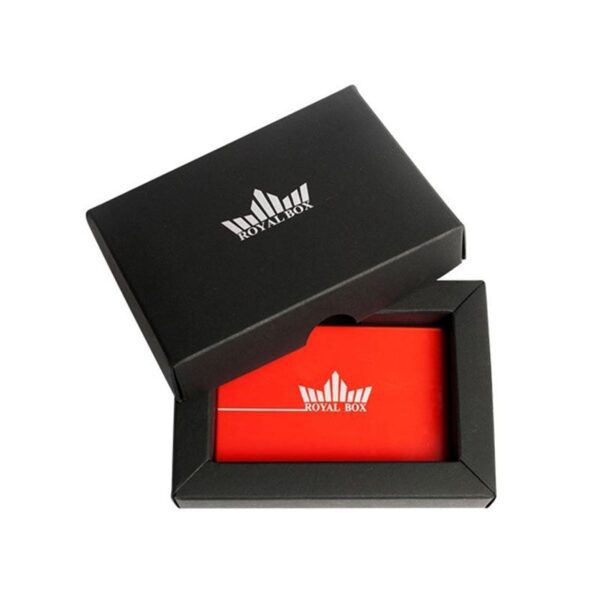 royal box con pajita de aluminio color rojo en caja