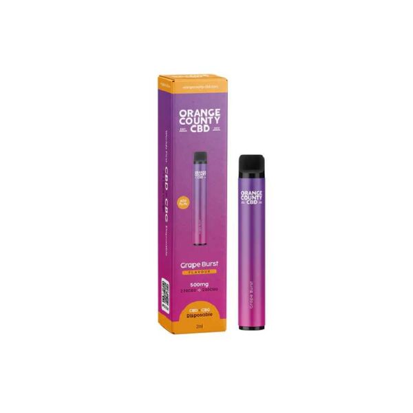 Orange County CBD vapeador desechable Grape Burst