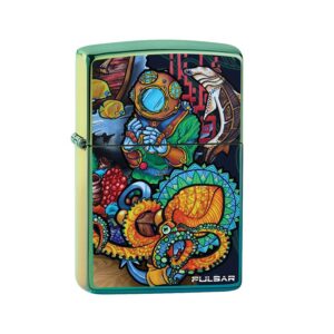Pulsar Zippo Lighter Amberly Downs Psychedelic Ocean