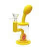 silicone glass bong mellow yellow 17cm