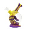 silicone glass bong yellow and purple