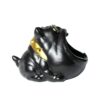 Cenicero de ceramica Perro negro de lado