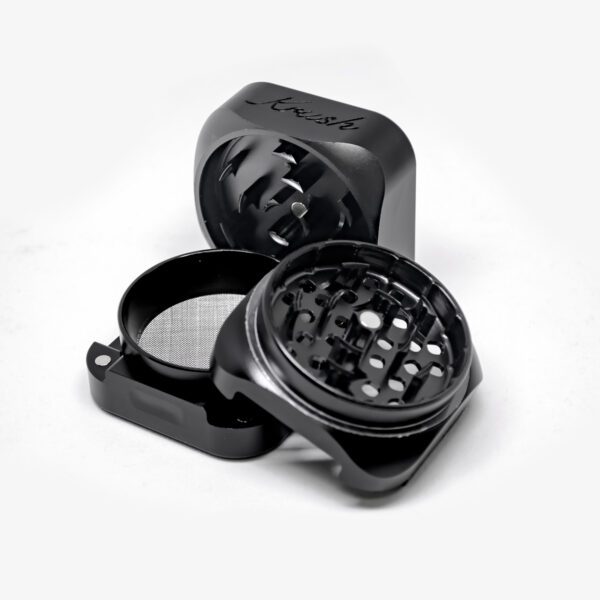 grinder krush 3 partes negro desarmado
