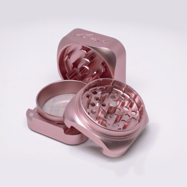 grinder krush 3 partes rosa desarmado