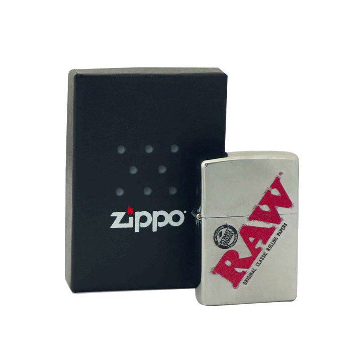 raw zippo silver