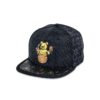 Honey Bear Black Honeycomb Snapback Hat 2