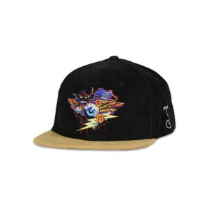 Rick Griffin Hopi Mask Black Tan Strapback Hat