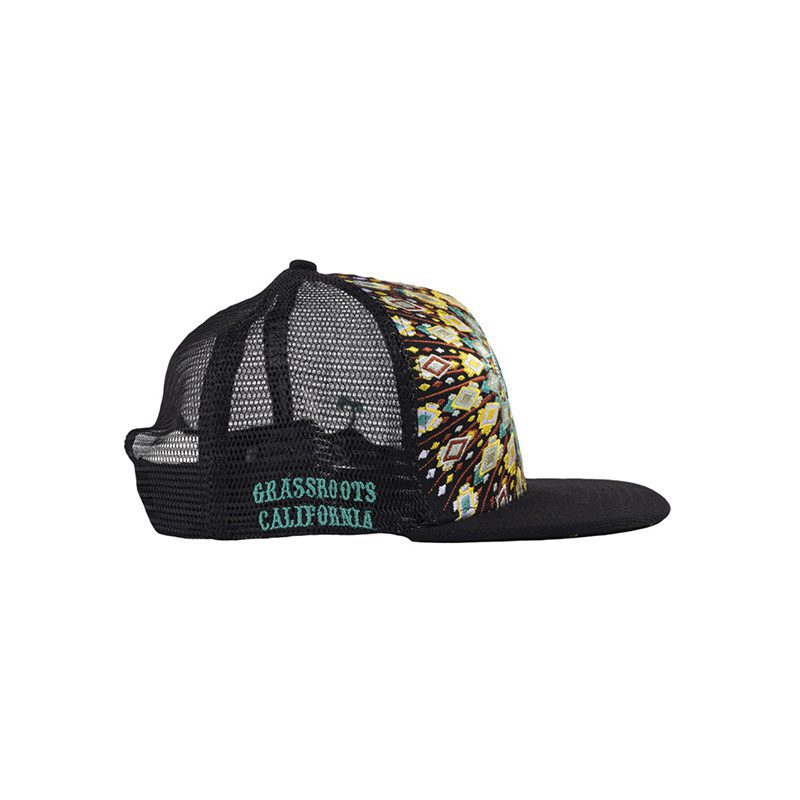 San Pedro Del Sol V3 Black Mesh Snapback Hat 4