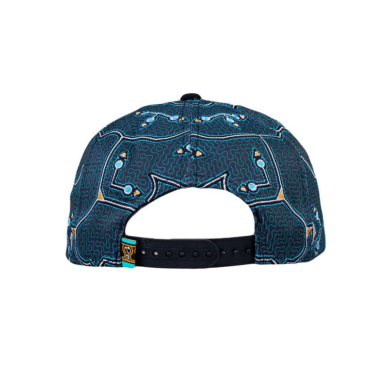 Shipibo Black Snapback Hat 3