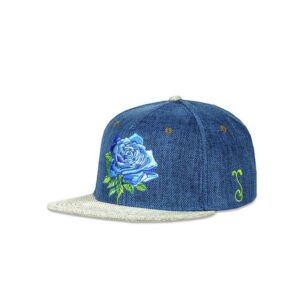 Stanley Mouse Blue Rose Snapback Hat