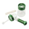 bong center piece glass aluminium bubbler green desarmado