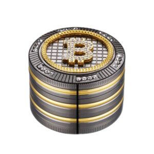 4 part bling bling grinder bitcoin 50mm